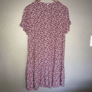 Loft Floral Flounce Swing Dress